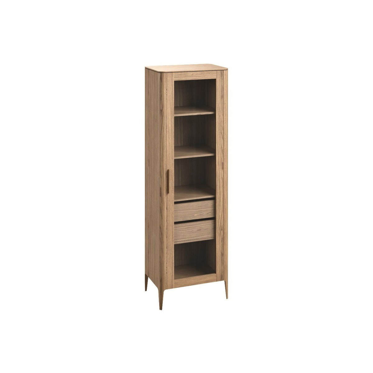 Витрина Type oak стеклянная высота 200 см R (натуральный дуб)