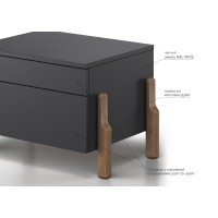 Комод Basic 4 двери ширина 180 см (черный)