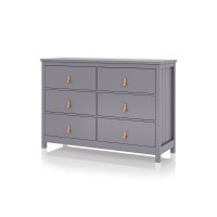Комод Wood 6 ящиков (серый)
