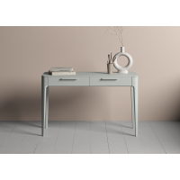Консоль Type oak 2 ящика ширина 120 см (светло-серый)