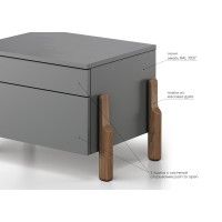 Комод Basic 4 двери ширина 180 см (серый)