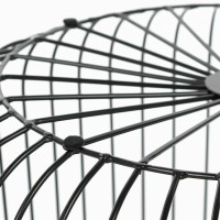 Кофейный столик Flat cage диаметр 65 (чёрный)