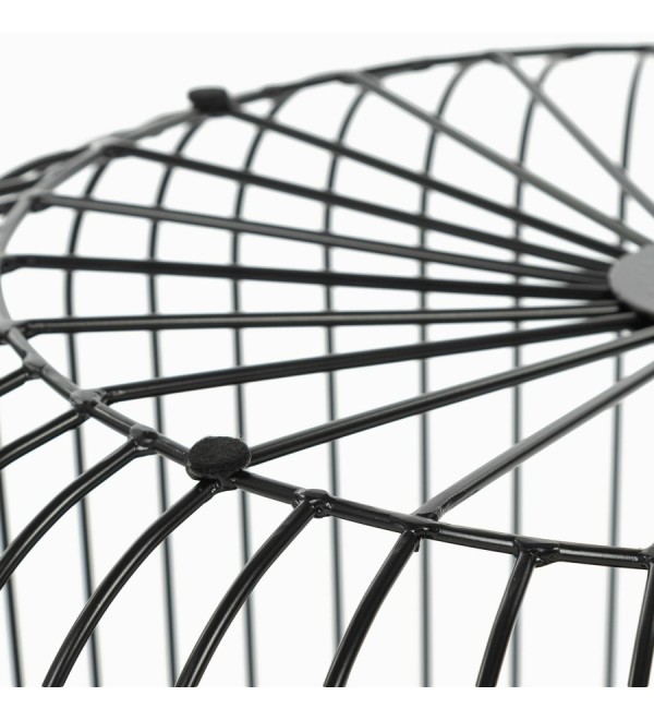Кофейный столик Flat cage диаметр 65 (чёрный)