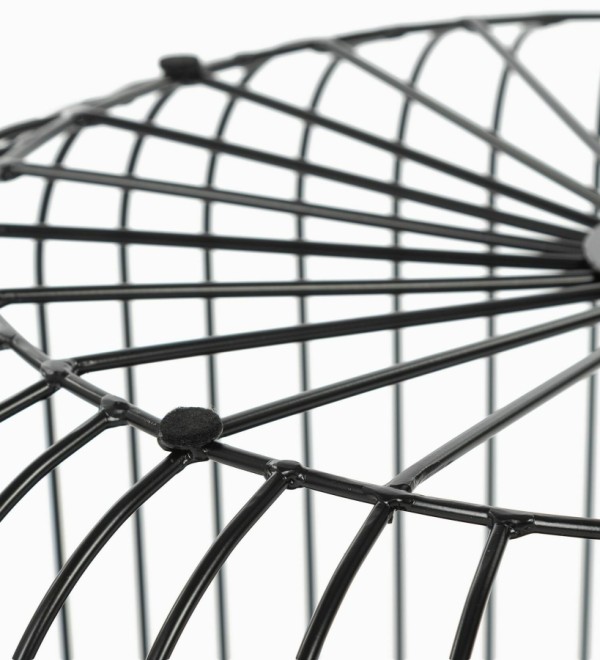 Кофейный столик Flat cage диаметр 65 (чёрный)