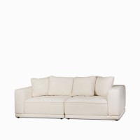 Диван Karla ширина 250 (молочный, чёрный)