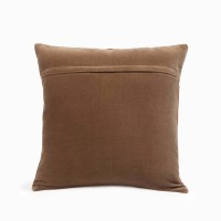 Декоративная подушка Chambray 45х45 (горчичный, бежево-серый)