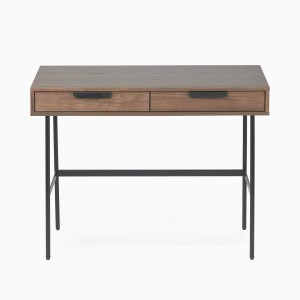 Письменный стол Mesa 100х55 (орех, чёрный, арт. 2451410827028)