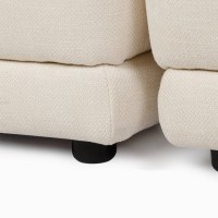 Диван Karla ширина 250 (молочный, чёрный)