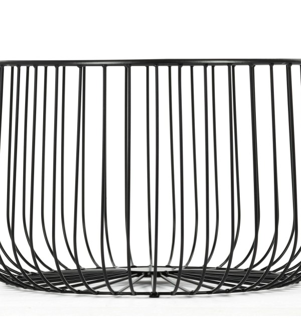 Кофейный столик Flat cage диаметр 65 (чёрный)