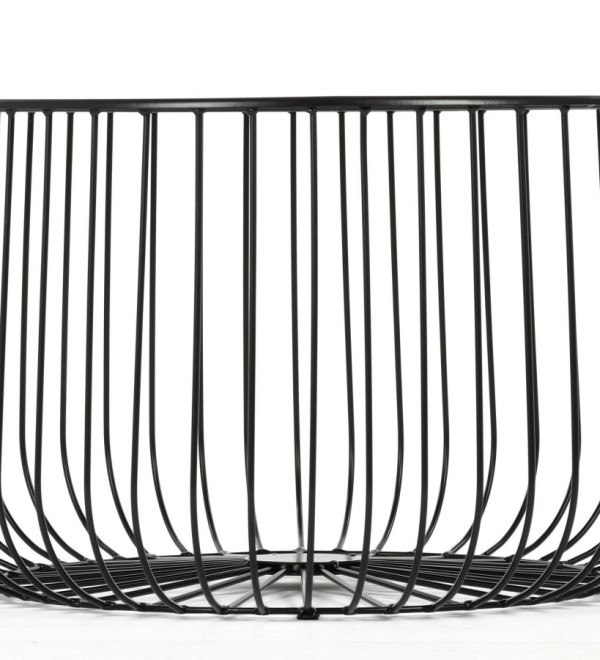 Кофейный столик Flat cage диаметр 65 (чёрный)