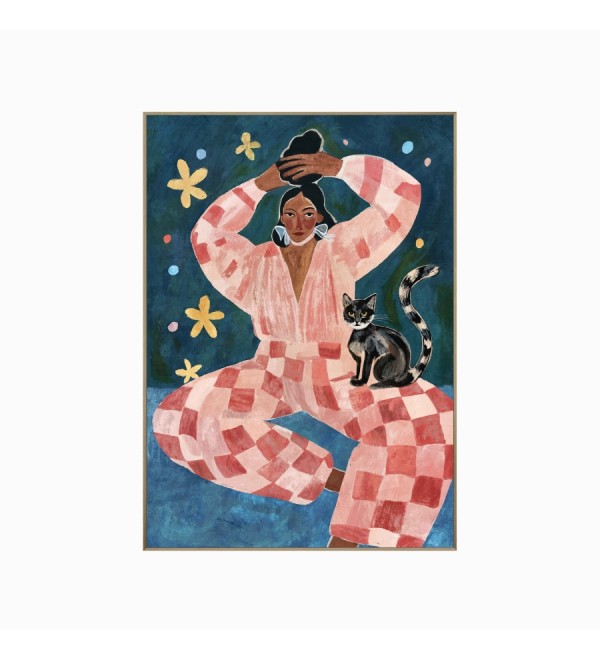 Постер Утро с котом 140x100