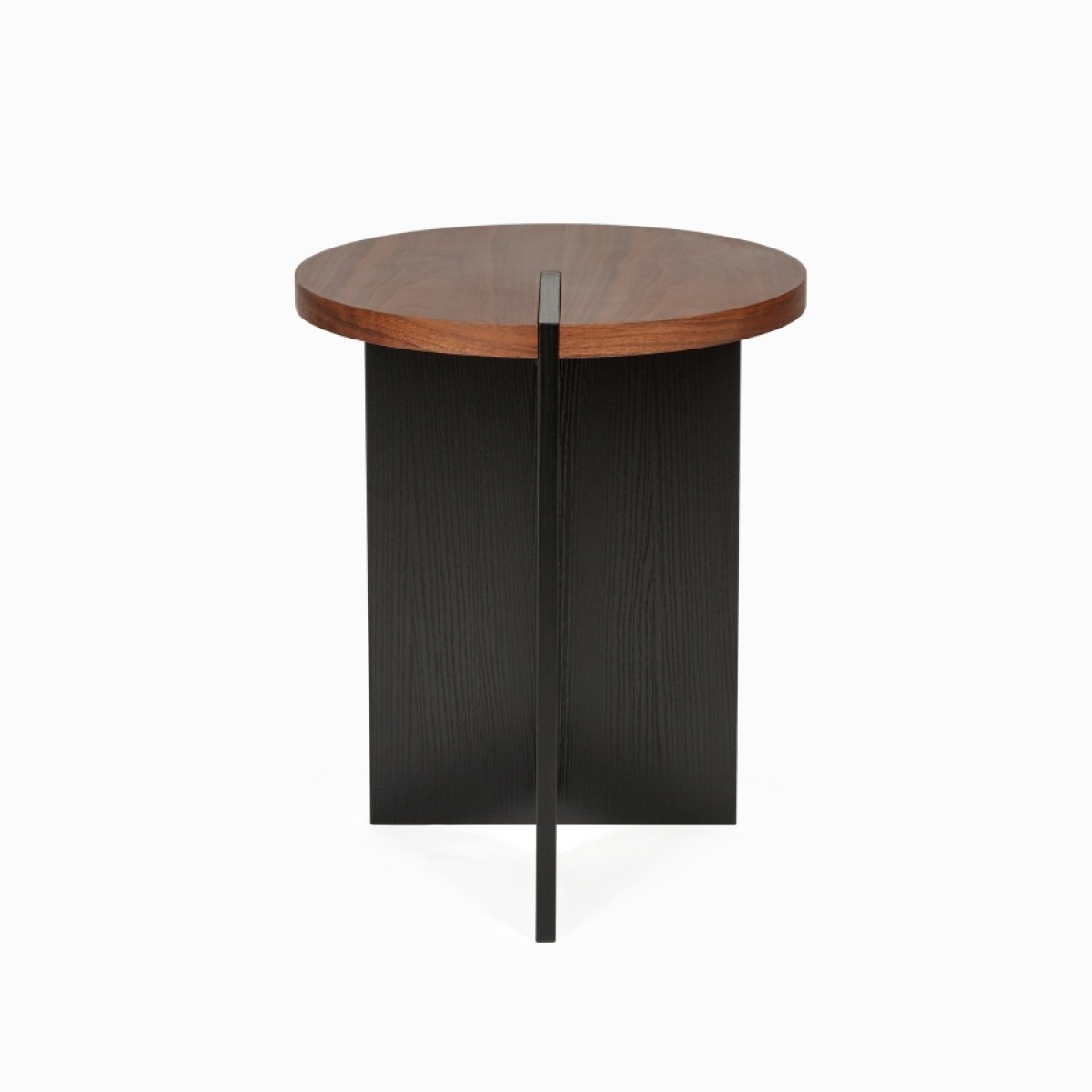 Журнальный столик Walnut Grove диаметр 40 (светло-коричневый, чёрный, арт. 2000992276337)
