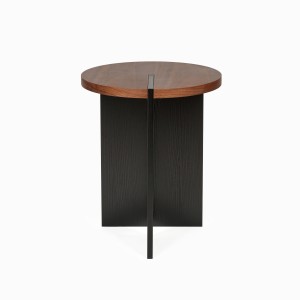 Журнальный столик Walnut Grove диаметр 40 (светло-коричневый, чёрный, арт. 2000992276337)