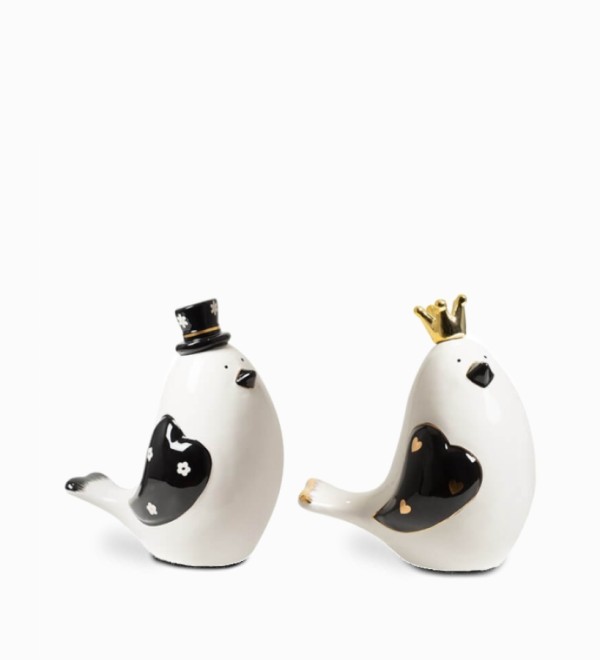 Статуэтка White&black lover bird
