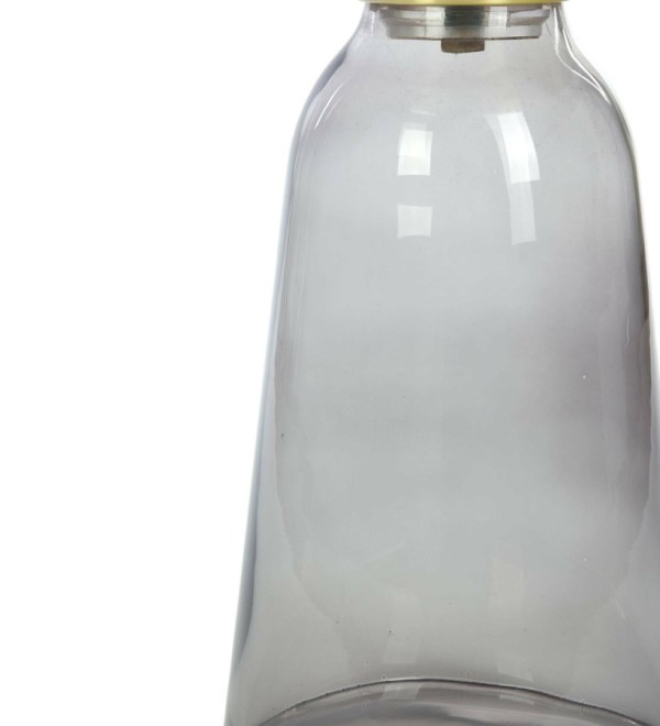 Кофейный столик Vaso Glass диаметр 50 (чёрный, серый)