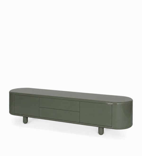 Тумба под телевизор Camilla 240х50 (тёмно-зелёный)