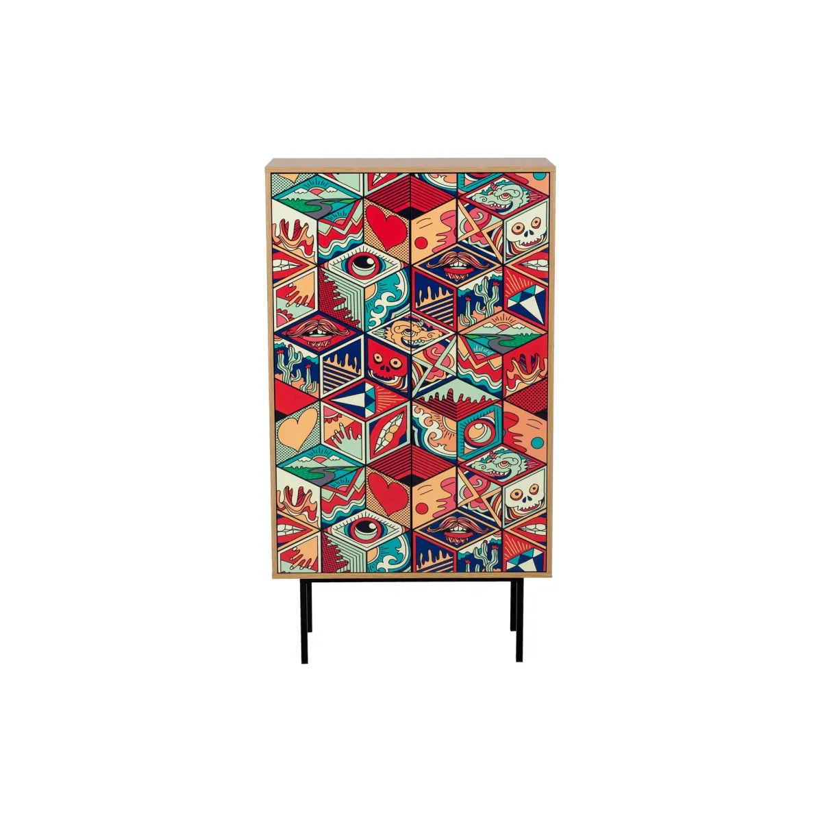 Шкаф 2-дверный Boho Color