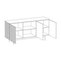 Сервант Mikko 3х-дверный