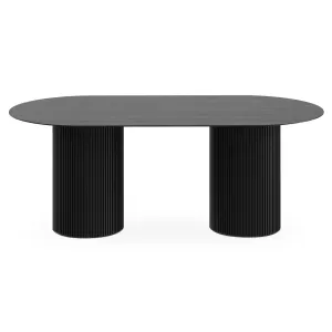 Стол обеденный овальный Mono Stripe 200х100