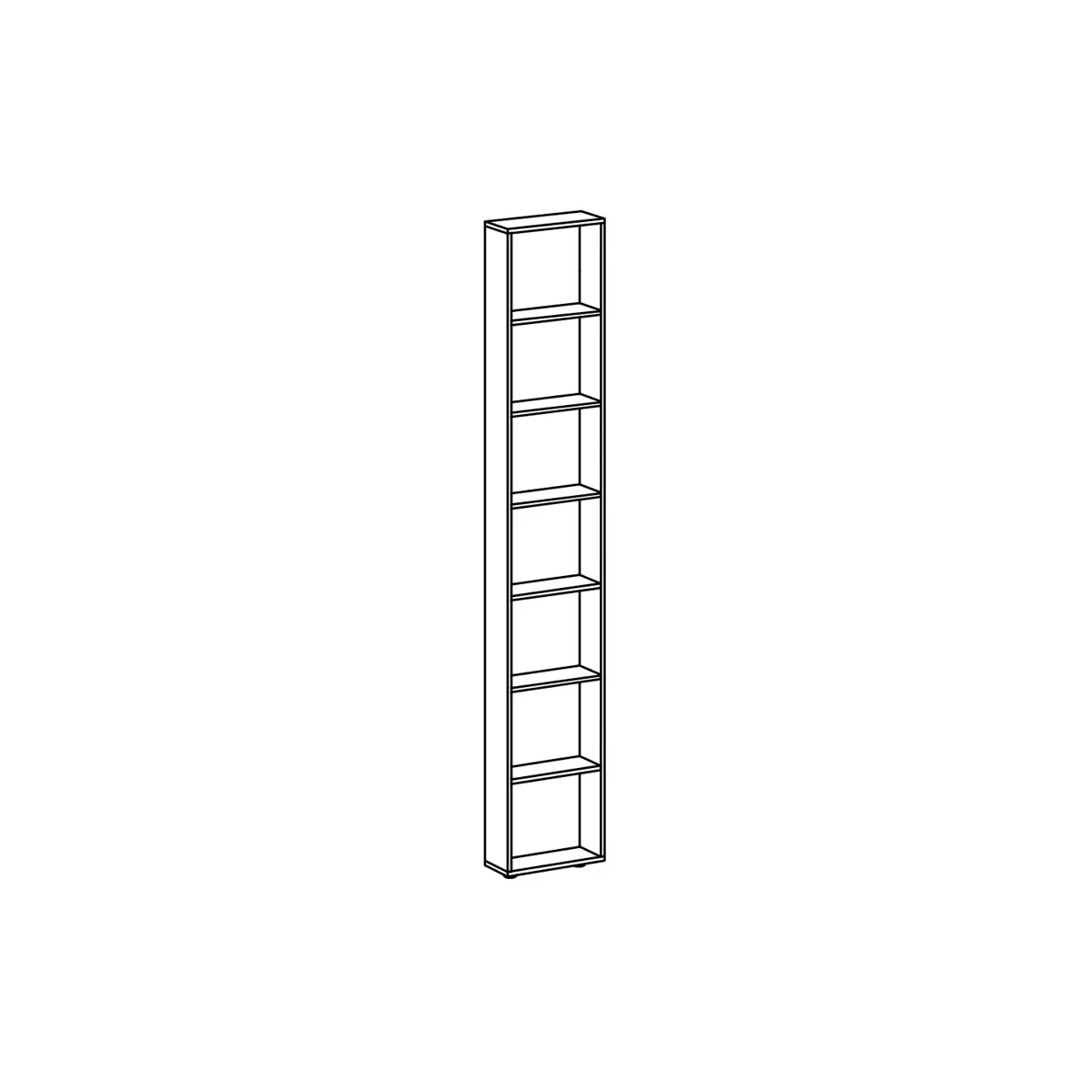 Стеллаж торцевой узкий Modus