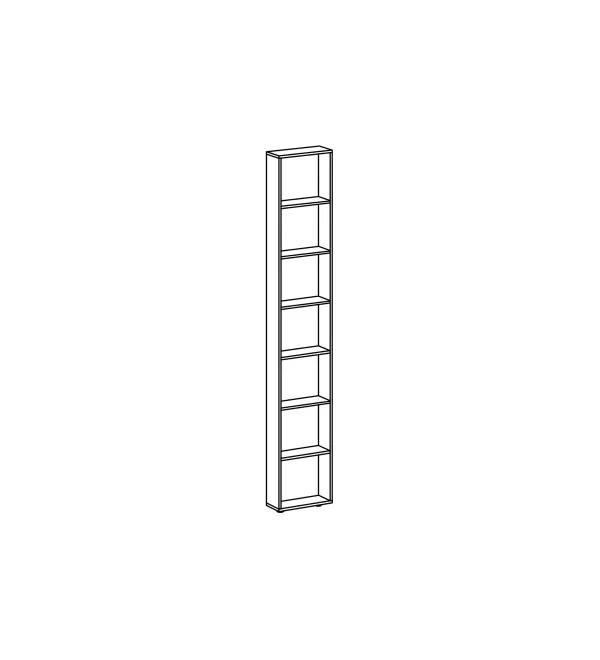 Стеллаж торцевой узкий Modus