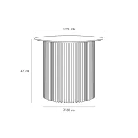 Стол журнальный Mono Stripe D50/ D38/H42