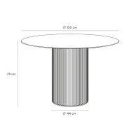 Стол обеденный Mono Stripe D120/D44/H75