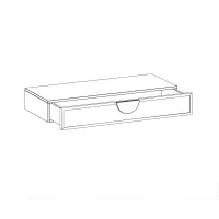 Консоль подвесная с одним ящиком Bionica