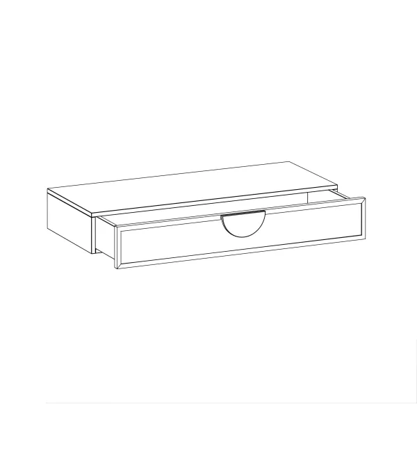 Консоль подвесная с одним ящиком Bionica