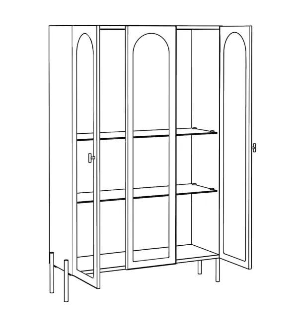Витрина 3-х дверная Banksy