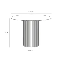 Стол обеденный Mono Stripe D110/D44/H75