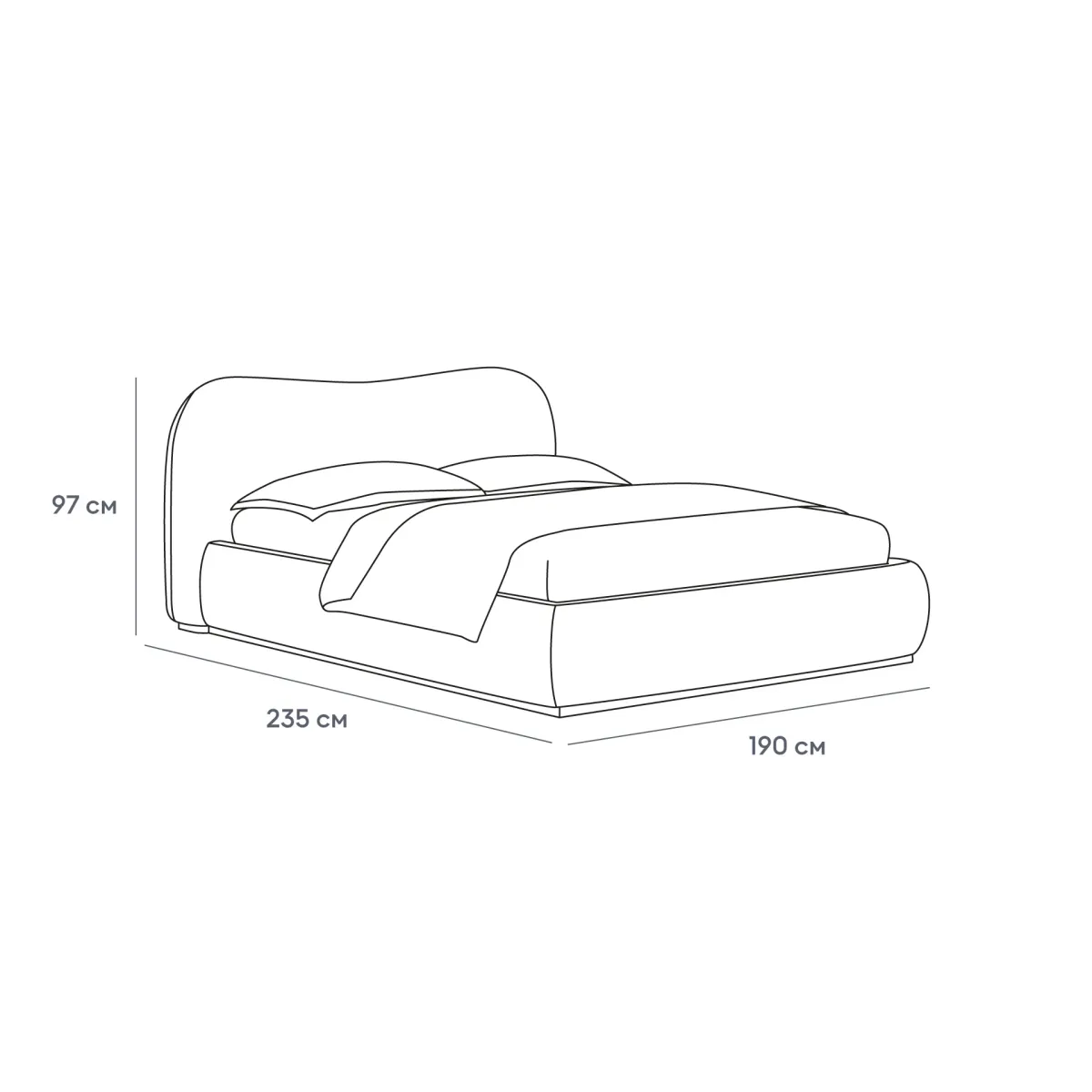 Кровать Patti без подъемного механизма