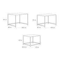 Комплект из 3-х журнальных столов Kondo