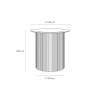 Стол журнальный Mono Stripe D40/D29/H37,5