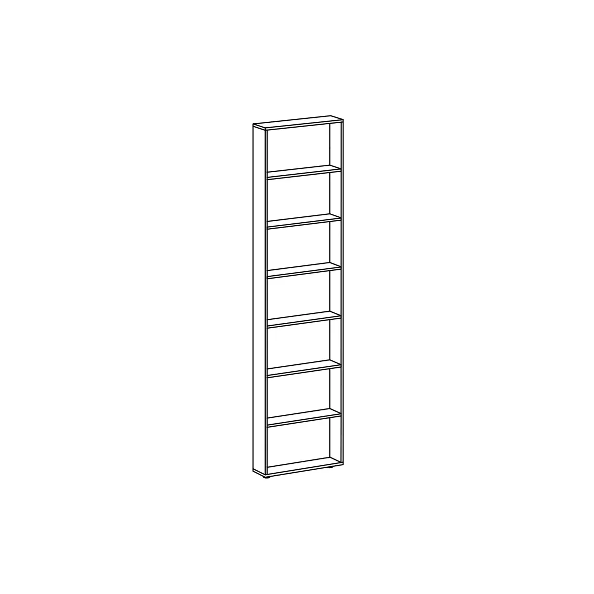 Стеллаж торцевой широкий Modus