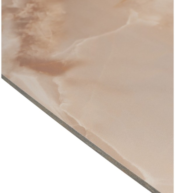 Стол АЛАТРИ (ALATRI) 120 АМБЕР ЖАДЕ ГЛЯНЦЕВЫЙ (GLOSS AMBER JADE) керамика /ЧЕРНЫЙ, ®DISAUR