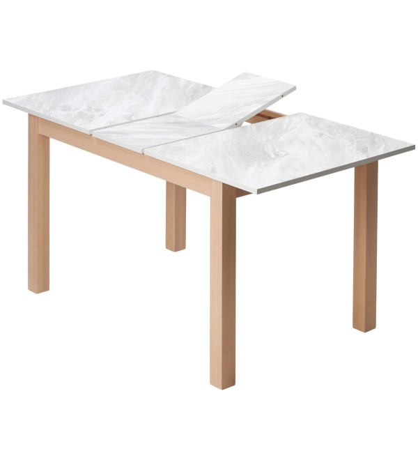 Стол TME-6931 MBH белый мрамор SWEDEN / MILKY WHITE