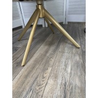 Стул ПОНТУС (PONTUS) 360 град, цвет КРЕМОВЫЙ (RIELY-111/PRESENT-120)/ ШАМПАНЬ каркас, ®DISAUR