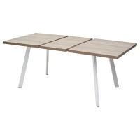 Стол БРИК М (BRICK M) 140 Дуб Трюфель/ Белый