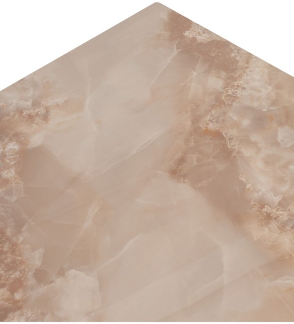 Стол КОРНЕР (CORNER) 120 цвет АМБЕР ЖАДЕ (GLOSS AMBER JADE SOLID CERAMIC) / ЧЕРНЫЙ, ®DISAUR