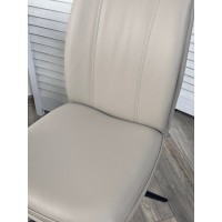 Стул ЙОХАН (YOHAN) 360 град. поворот. HF017-09 Латте, экокожа / Черный, ®DISAUR
