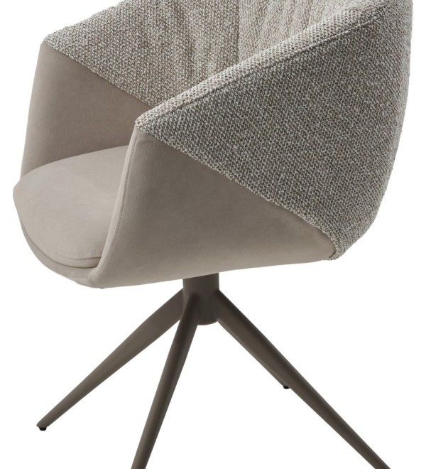 Стул ГИССЕН (GISSEN) 360 град., цвет ЛАТТЕ RIELY-111 / V885-3, ткань / ЛАТТЕ, ®DISAUR