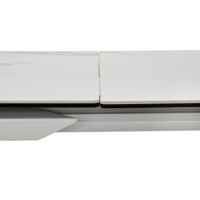 Стол КРЕМОНА (CREMONA) 140 цвет БЕЛЫЙ МРАМОР ГЛЯНЦ (HIGH GLOSS STATUARIO), керамика/ БЕЛЫЙ, ®DISAUR