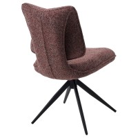 Стул ДЕЛИ (DELI) 360 град, цвет БРУСНИЧНЫЙ H300126-9 , ткань / ЧЕРНЫЙ каркас, ®DISAUR