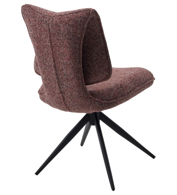 Стул ДЕЛИ (DELI) 360 град, цвет БРУСНИЧНЫЙ H300126-9 , ткань / ЧЕРНЫЙ каркас, ®DISAUR