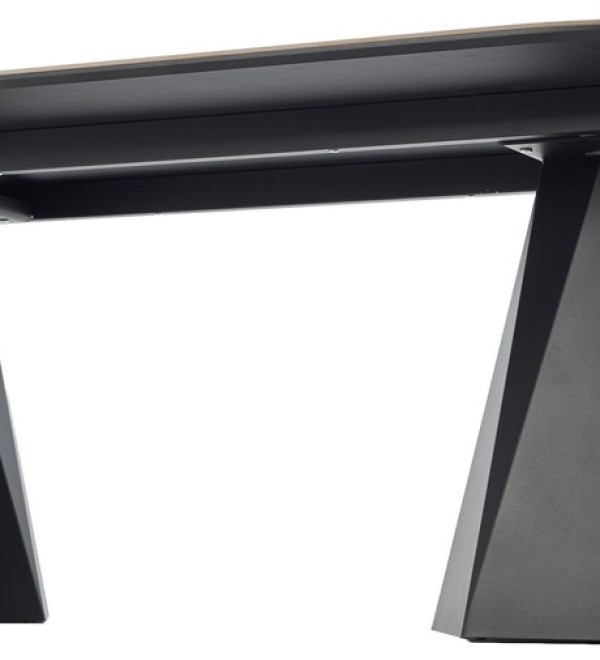 Стол ОРФЕЙ  240 нераскладной цвет ОНИКС (ONYX SABLE PULIDO), керамика / Черный каркас