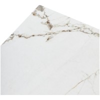 Стол КОРНЕР (CORNER) 120 цвет ГОЛДЕН ЖАДЕ (GLOSS GOLDEN JADE SOLID CERAMIC) / БЕЛЫЙ, ®DISAUR