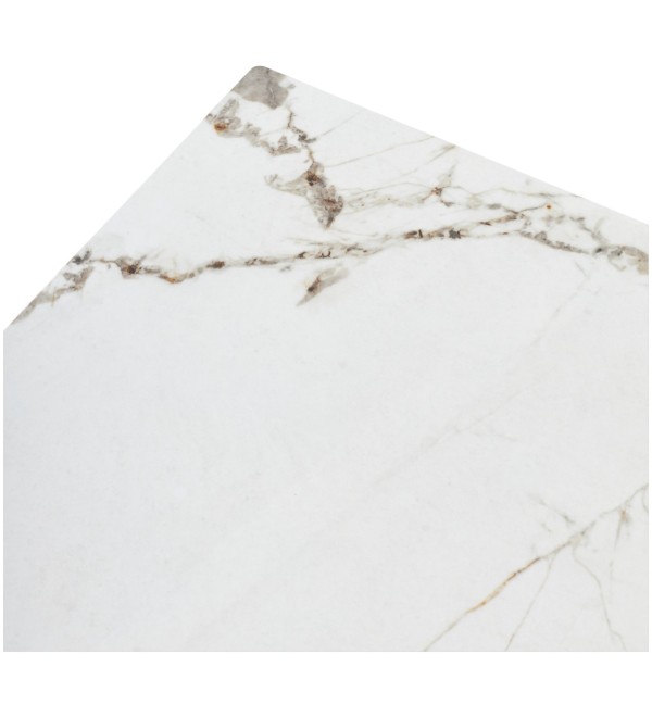 Стол КОРНЕР (CORNER) 120 цвет ГОЛДЕН ЖАДЕ (GLOSS GOLDEN JADE SOLID CERAMIC) / БЕЛЫЙ, ®DISAUR