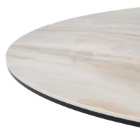 Стол ВЕНТО (VENTO) 280 ТОПАЗ TL-617, испанская керамика/ Коричневый графит каркас, ®DISAUR