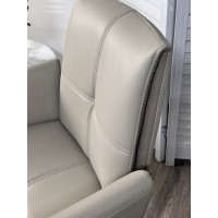 Стул СТИГ (STIG) 360 град. поворот.  HF017-11 / HF017-12 Бежевый, экокожа / Черный каркас, ®DISAUR